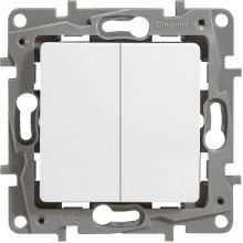 Выключатель с/у 2-кл 10A, IP20, Legrand Etika [672202] бел.