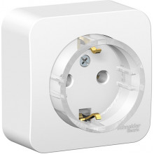 Розетка о/у 2P+E 16А, тонкая, изол.пл., Schneider Electric Blanca [BLNRA110111] белый
