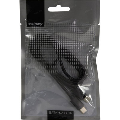 Кабель Type-C - Type-C, 1.0м, SmartBuy [iK-3112fc black] fast charging, черный