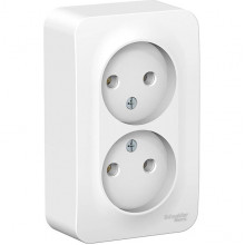 Розетка о/у 2x2P 16А, Schneider Electric Blanca [BLNRA000201][10] белый