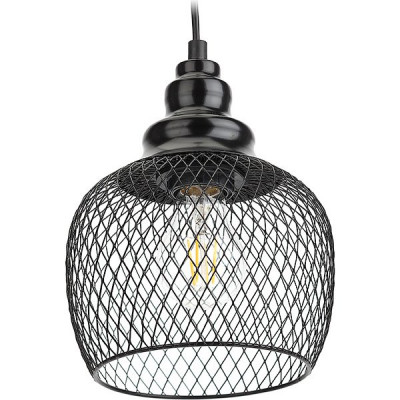 Светильник подвесной 1*E27*60W, металл, d170*220-1000, ЭРА LOFT [PL8 BK] черный 