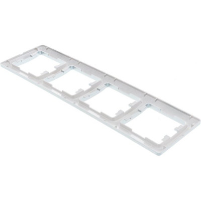 Рамка 4п, IP20, горизонтальная, Schneider Electric Glossa [GSL000304] алюминий