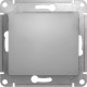 Переключатель с/у 1-кл 10А, IP20, Schneider Electric Glossa [GSL000361] алюминий