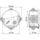 Коробка распаячная о/у d65*40мм, IP54, TDM [SQ1401-0501]