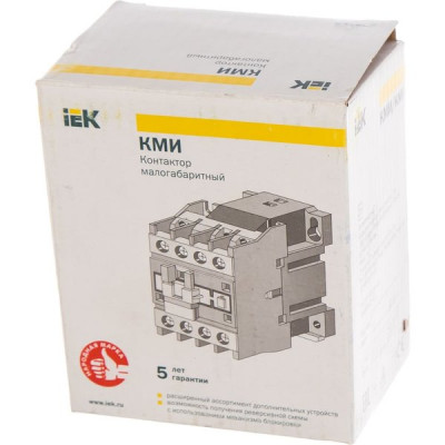 Контактор КМИ-22510 25А 230В/АС3 1НО, IEK [KKM21-025-230-10]