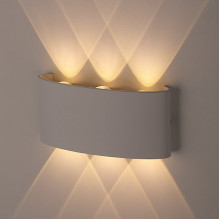 Светильник декоративный LED 6*1W, IP54, 120*70*30, ЭРА [WL12 WH] белый