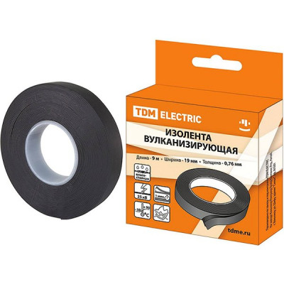 Изолента вулканизирующая 19мм, 9м, TDM [SQ0526-0602]