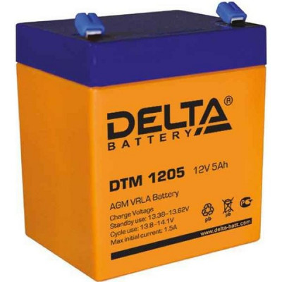Батарея для UPS 12В/5Aч, Delta [DTM 1205] (F2)