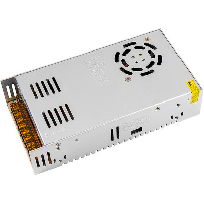 Блок питания 12V 350W, IP20, металл корпус стандарт, кулер, GENERAL [GDLI-350-IP20-12]
