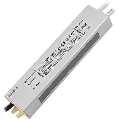 Блок питания 12V  60W, IP67, металл влагозащищенный, GENERAL [GDLI-60-IP67-12]