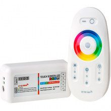 Контроллер ленты LED RGBW 12/24В MAX 24А, радио пульт сенсорн, 85*45*23, GL [GDC-RGBW-288-R-IP20-12]