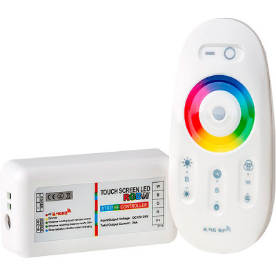 Контроллер ленты LED RGBW 12/24В MAX 24А, радио пульт сенсорн, 85*45*23, GL [GDC-RGBW-288-R-IP20-12]