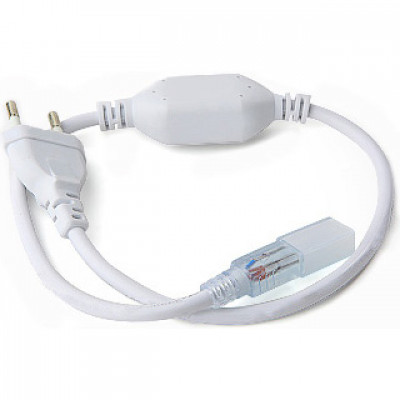 Вилка с проводом для ленты 220В SMD3528 120/м, 1500Вт, GL [G-3528-P-IP67]