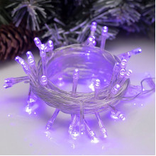 Гирлянда Нить  5м, прозр., LED-50-220V, 8 режимов, ФИОЛЕТОВЫЙ [3556759]