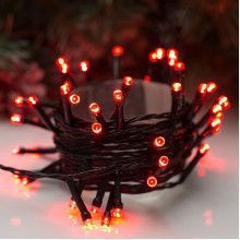 Гирлянда Нить  5м, темная, LED-50-220V, 8 режимов, КРАСНЫЙ [3556770]
