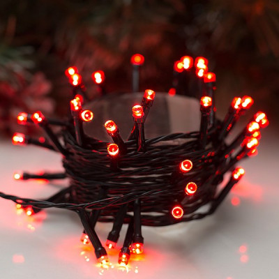 Гирлянда Нить  5м, темная, LED-50-220V, 8 режимов, КРАСНЫЙ [3556770]