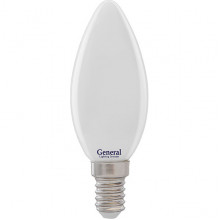 Лампа LED E14/C37 свеча,  8W, FILAMENT матовый, 2700K, 530Лм, GL [GLDEN-CS-M-8-230-E14-2700]