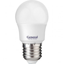 Лампа LED E27/G45 шар, 10W, 6500K, 860Лм, GL [GLDEN-G45F-10-230-E27-6500]