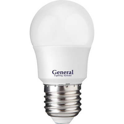 Лампа LED E27/G45 шар, 10W, 6500K, 860Лм, GL [GLDEN-G45F-10-230-E27-6500]