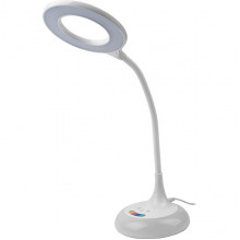Светильник настольный LED  8W, 2800-4000-6500K, 530Лм, сенс./3ур-диммер/RGB, GL [GLTL-024-8] белый