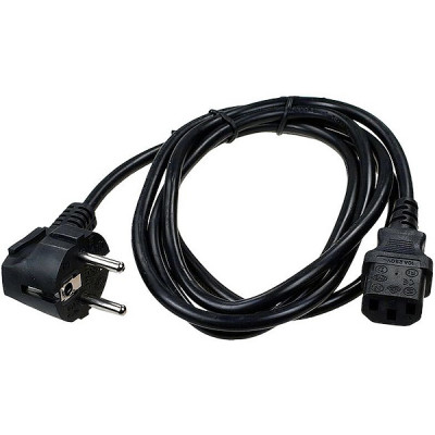 Кабель питания 3м системный блок, Schuko-C13, 10А, с заземлением, Cablexpert [PC-186-VDE-3M]