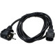 Кабель питания 3м системный блок, Schuko-C13, 10А, с заземлением, Cablexpert [PC-186-VDE-3M]
