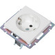 Розетка с/у 2P+E 16A, SmartBuy Нептун [SBE-05w-16-S1-Z] белый
