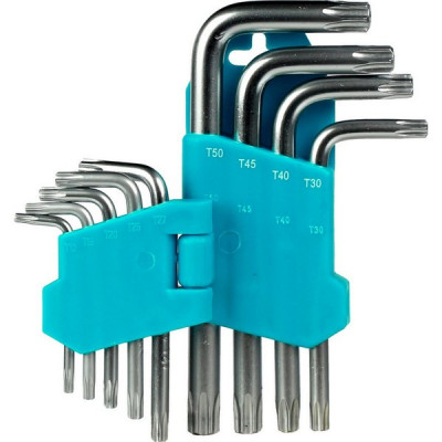Набор ключей TORX 10-50мм, 9 штук, CR-V, Smartbuy [SBT-TSS-9]