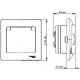 Розетка с/у 2P+E 16А, IP44, с крышкой/шторками, Schneider Electric Glossa [GSL000148] белый