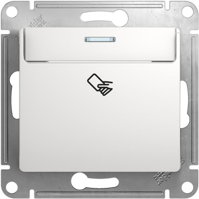 Выключатель с/у карточный механизм, IP20, Schneider Electric Glossa [GSL000169] белый