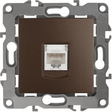 Розетка с/у компьютерная RJ45, ЭРА12 [12-3107-13][10] бронза