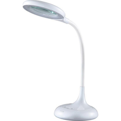 Светильник настольный LED 10W, 2700-6400K, 530Лм, сенс./диммер/линза 3х увелич, GL [GLTL-022] белый