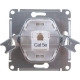 Розетка с/у компьютерная 1xRJ45, IP20, Schneider Electric Glossa [GSL000281K] бежевый