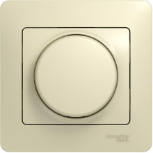 Светорегулятор (диммер) поворотный с/у, 300Вт, IP20, Schneider Electric Glossa [GSL000234] бежевый