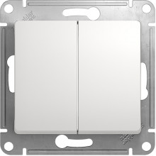 Переключатель с/у 2-кл 10А, IP20, Schneider Electric Glossa [GSL000165] белый