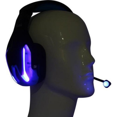 Гарнитура SmartBuy RUSH BATTLE STATION, динамики 50мм, гибкий микрофон, LED, черн/син [SBHG-9600]