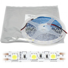 Лента LED 12В IP20 SMD5050  60/м, б/хол, 14.4Вт/м 6500K, 720Лм/м, 5м/ц.1м, GL [5034]