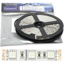 Лента LED 12В IP20 SMD5050  60/м, RGB, 14.4Вт/м, 5м/ц.1м, GL PROL [503830]