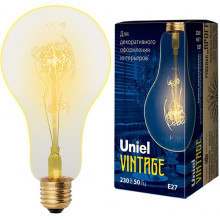 Лампа накаливания Uniel Vintage E27/A95 груша SW, 60W, 300Лм [IL-V-A95-60/GOLDEN/E27 SW01]