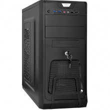 Корпус ExeGate CP-603UB, ATX, БП CP450, 2*USB+2*USB3.0, Audio, черный [283217]