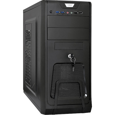 Корпус ExeGate CP-603UB, ATX, БП CP450, 2*USB+2*USB3.0, Audio, черный [283217]