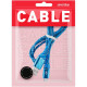 Кабель USB - Type-C, 1.0м, 2А, SmartBuy [iK-3112ERG blue] в рез. оплет. Gear, мет. након, синий