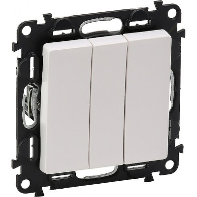 Выключатель с/у 3-кл 10A, IP20, Legrand Valena Life [752403] белый