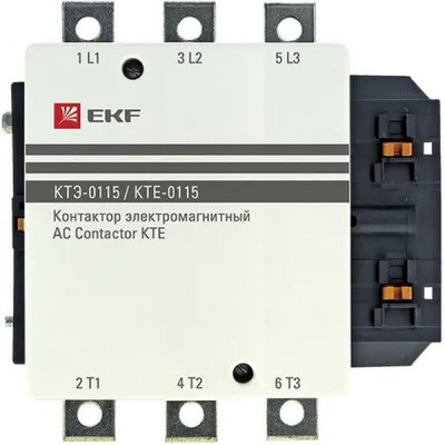 Контактор КТЭ-126123 3п 115А 230В электромагнитный, модульный, NO EKF [ctr-b-115-220]