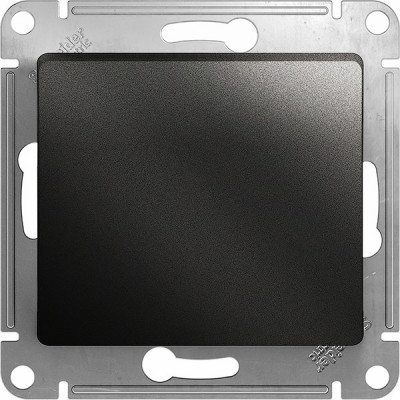 Выключатель с/у 1-кл 10А, IP20, Schneider Electric Glossa [GSL000711] антрацит