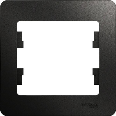 Рамка 1п, IP20, Schneider Electric Glossa [GSL000701] антрацит
