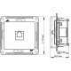 Розетка с/у компьютерная 1xRJ45, IP20, Schneider Electric Glossa [GSL000781K] антрацит