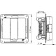 Выключатель с/у 3-кл 10А, IP20, Schneider Electric Glossa [GSL000231] бежевый