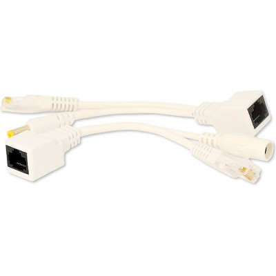 Приемопередатчик PoE 1DC IN[12-52В] + 1DC OUT[12-48В] + 2Uplink[100Mbps]; IP44 Amatek [AN-PSIP]