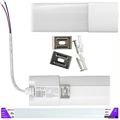 Светильник LED линейный  90W, 6500K, 7600Лм, IP65, 1200*100*65, LightON [LT-WP-05-IP65-90W-6500К]